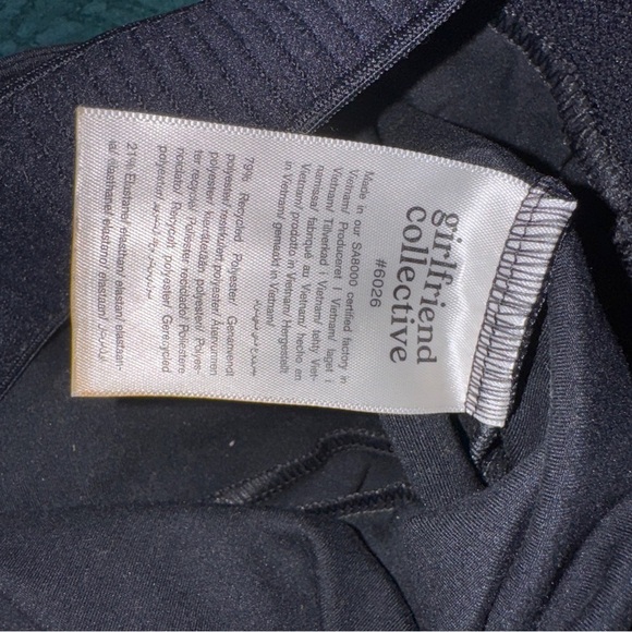 Girlfriend Collective Black Scoop Unitard Jumpsuit Small - Picture 11 of 11